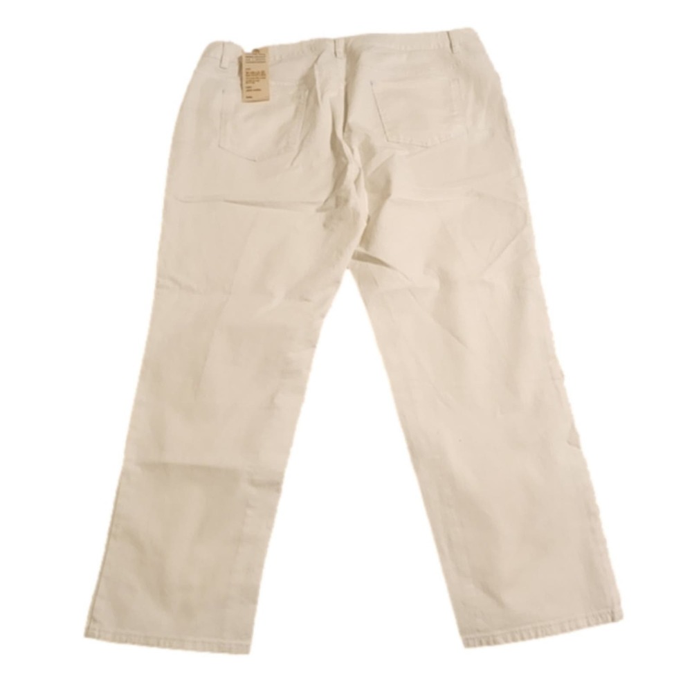 Talbots Signature W slim stretch‎ ankle white denim jeans plus size 20 22 new!!! - Picture 3 of 12